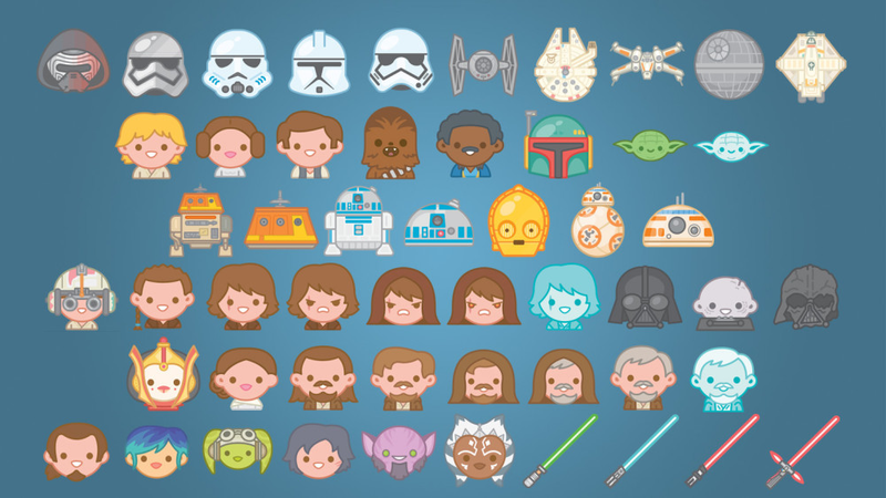 Illustration for article titled How Star Wars' Heart-Cloggingly Cute Emojis Took Over The Internet